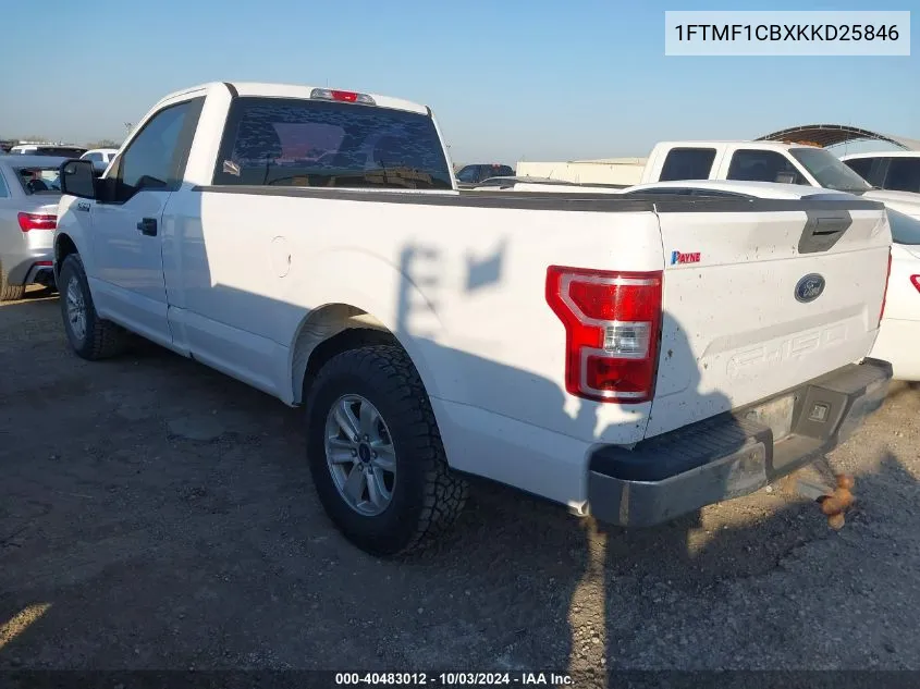 2019 Ford F-150 Xl VIN: 1FTMF1CBXKKD25846 Lot: 40483012