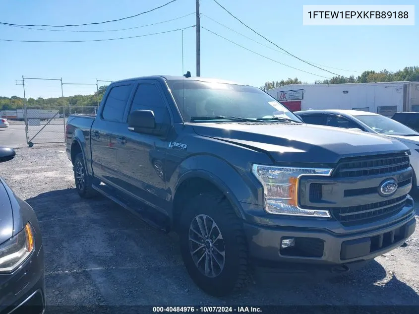 2019 Ford F-150 Xlt VIN: 1FTEW1EPXKFB89188 Lot: 40484976