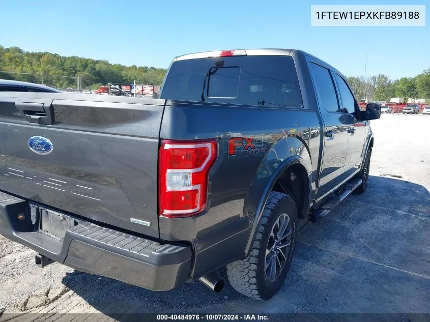 2019 Ford F-150 Xlt VIN: 1FTEW1EPXKFB89188 Lot: 40484976