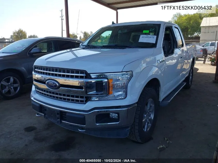 2019 Ford F-150 Xlt VIN: 1FTFX1E52KKD06432 Lot: 40485050