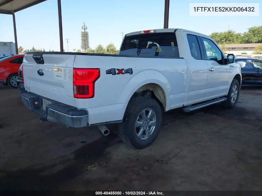 2019 Ford F-150 Xlt VIN: 1FTFX1E52KKD06432 Lot: 40485050