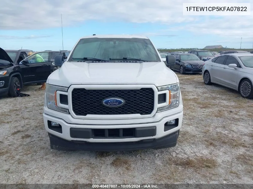 2019 Ford F-150 Xl VIN: 1FTEW1CP5KFA07822 Lot: 40487807