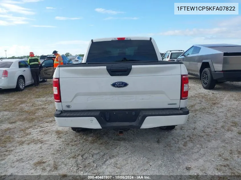 2019 Ford F-150 Xl VIN: 1FTEW1CP5KFA07822 Lot: 40487807