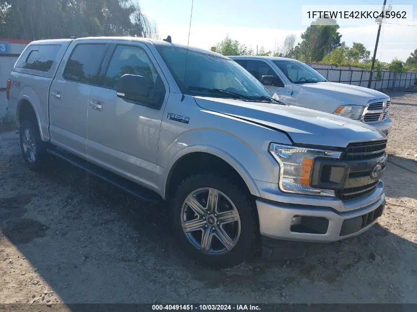 2019 Ford F-150 Xlt VIN: 1FTEW1E42KKC45962 Lot: 40491451