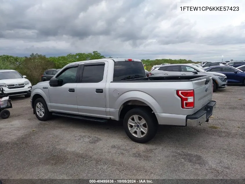 2019 Ford F-150 Xlt VIN: 1FTEW1CP6KKE57423 Lot: 40495838