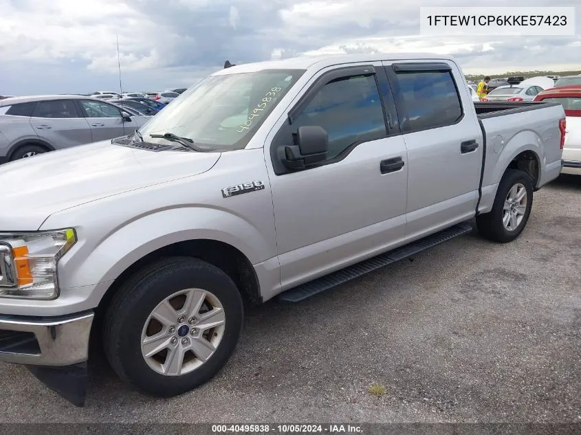 2019 Ford F-150 Xlt VIN: 1FTEW1CP6KKE57423 Lot: 40495838