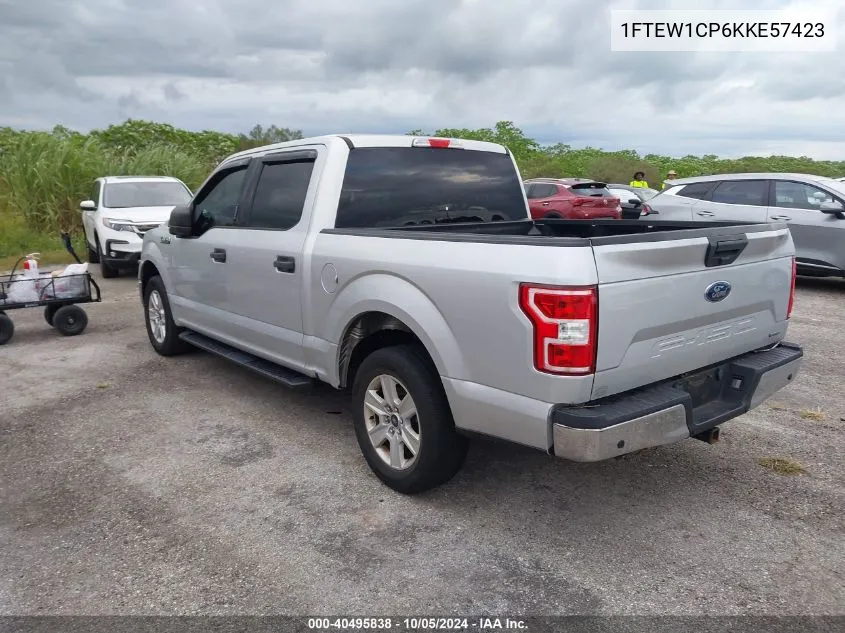 2019 Ford F-150 Xlt VIN: 1FTEW1CP6KKE57423 Lot: 40495838