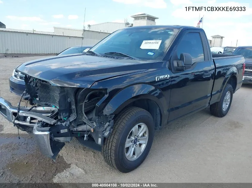 2019 Ford F-150 Xl VIN: 1FTMF1CBXKKE69333 Lot: 40504108