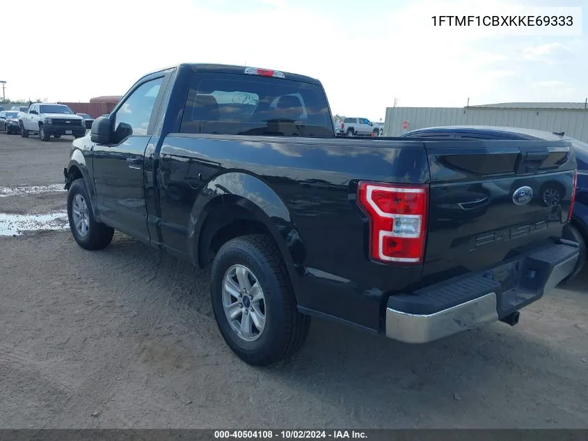 2019 Ford F-150 Xl VIN: 1FTMF1CBXKKE69333 Lot: 40504108