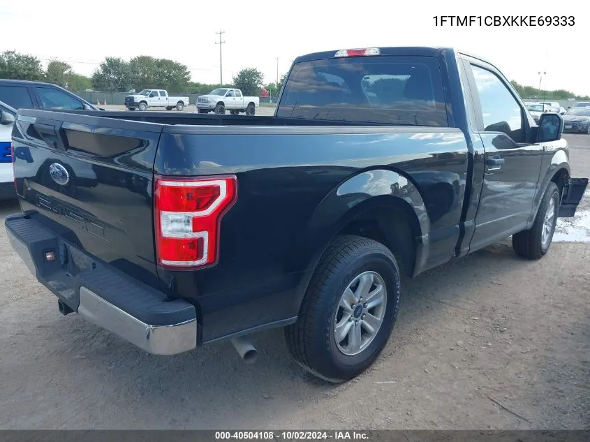 2019 Ford F-150 Xl VIN: 1FTMF1CBXKKE69333 Lot: 40504108