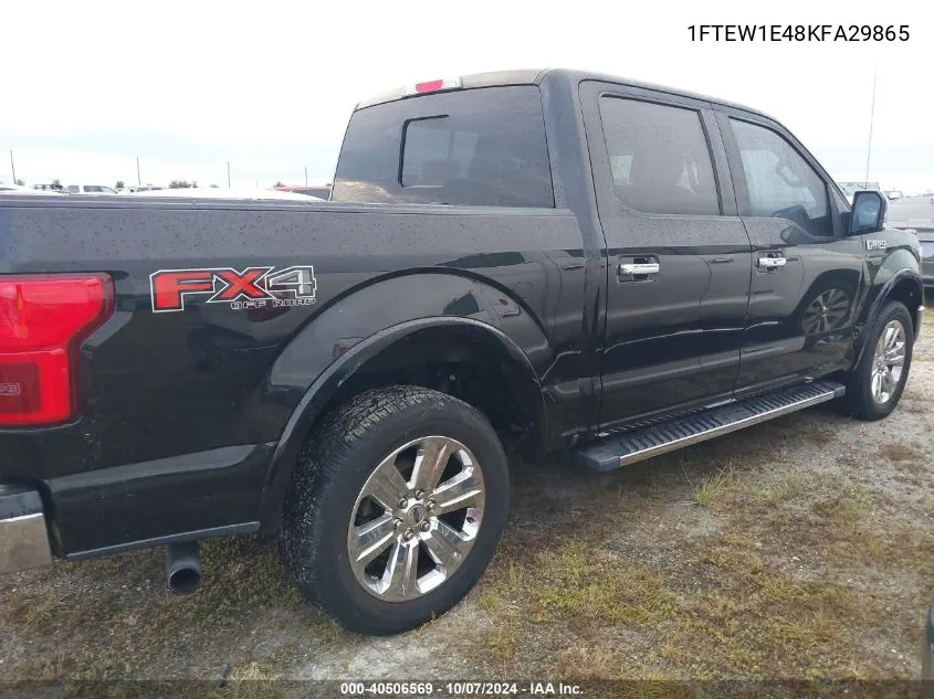 2019 Ford F-150 Supercrew VIN: 1FTEW1E48KFA29865 Lot: 40506569