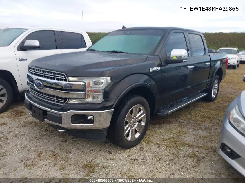 2019 Ford F-150 Supercrew VIN: 1FTEW1E48KFA29865 Lot: 40506569