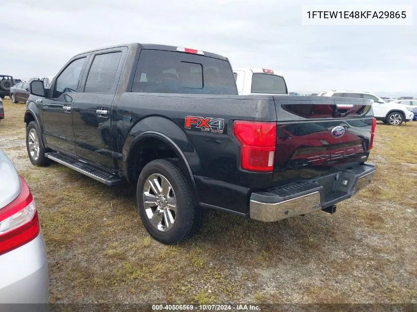 2019 Ford F-150 Supercrew VIN: 1FTEW1E48KFA29865 Lot: 40506569