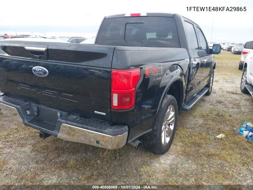 2019 Ford F-150 Supercrew VIN: 1FTEW1E48KFA29865 Lot: 40506569