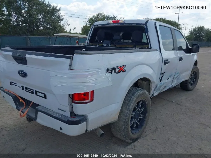 2019 Ford F-150 Xl VIN: 1FTEW1CP9KKC10090 Lot: 40512840