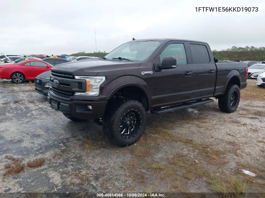 2019 Ford F-150 Xlt VIN: 1FTFW1E56KKD19073 Lot: 40514566