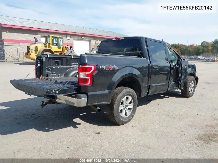 2019 Ford F-150 Xlt VIN: 1FTEW1E56KFB20142 Lot: 40517062