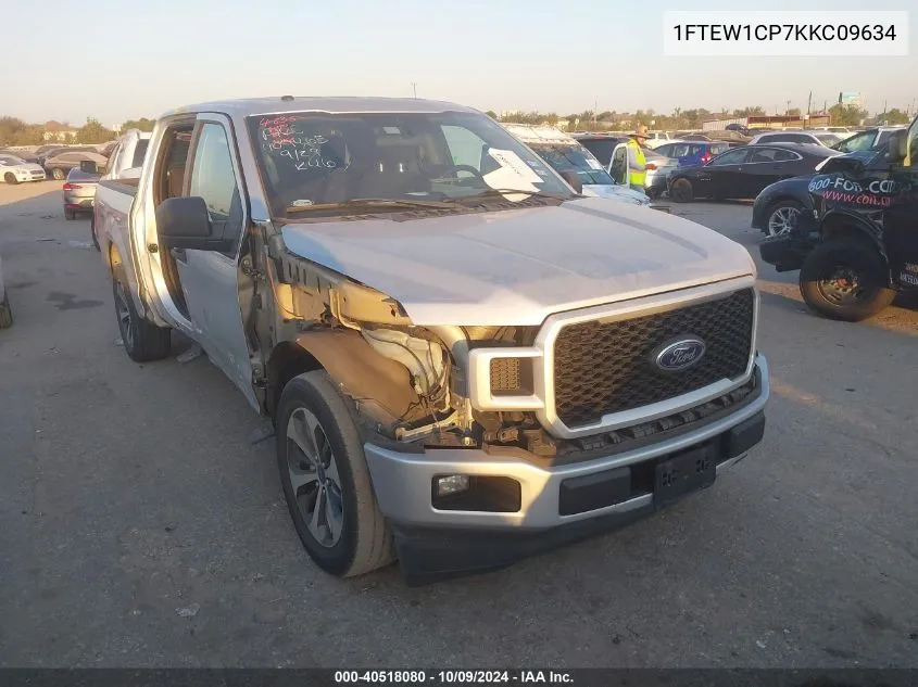 2019 Ford F-150 Supercrew VIN: 1FTEW1CP7KKC09634 Lot: 40518080