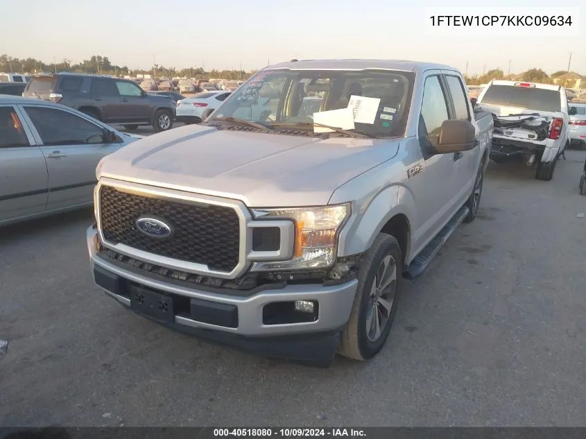 2019 Ford F-150 Supercrew VIN: 1FTEW1CP7KKC09634 Lot: 40518080