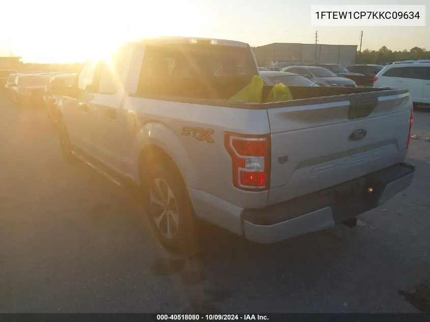 2019 Ford F-150 Supercrew VIN: 1FTEW1CP7KKC09634 Lot: 40518080