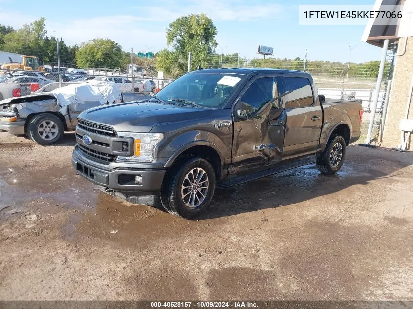 2019 Ford F150 Supercrew VIN: 1FTEW1E45KKE77066 Lot: 40528157