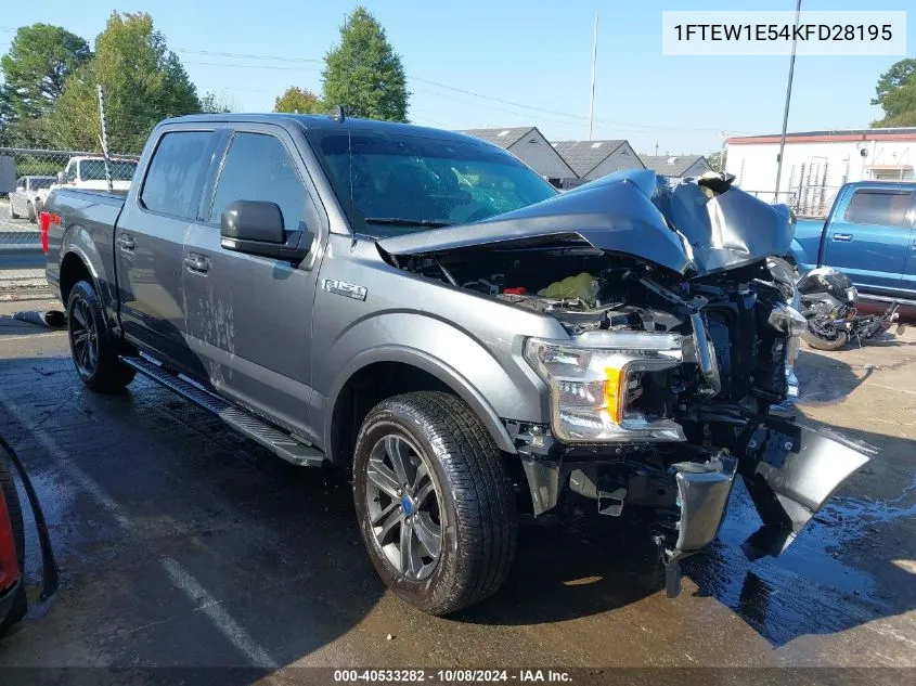 2019 Ford F-150 Xlt VIN: 1FTEW1E54KFD28195 Lot: 40533282