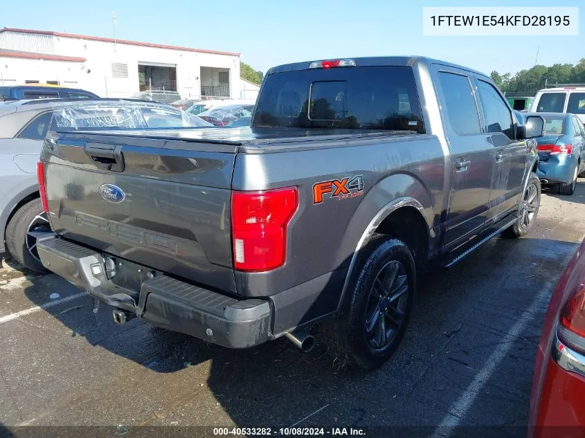 2019 Ford F-150 Xlt VIN: 1FTEW1E54KFD28195 Lot: 40533282