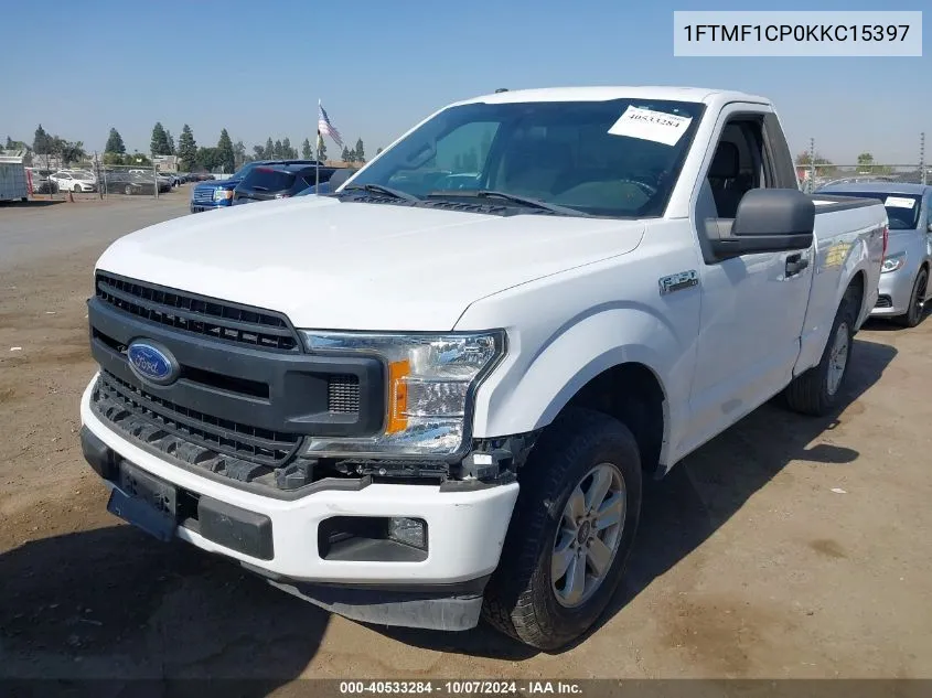 2019 Ford F-150 Xl VIN: 1FTMF1CP0KKC15397 Lot: 40533284