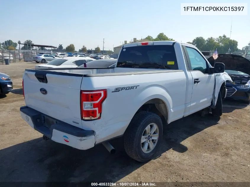 2019 Ford F-150 Xl VIN: 1FTMF1CP0KKC15397 Lot: 40533284