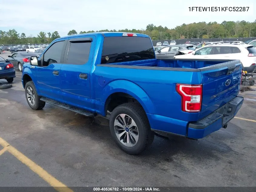 2019 Ford F-150 Xl VIN: 1FTEW1E51KFC52287 Lot: 40536782