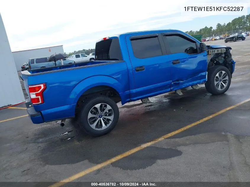 2019 Ford F-150 Xl VIN: 1FTEW1E51KFC52287 Lot: 40536782