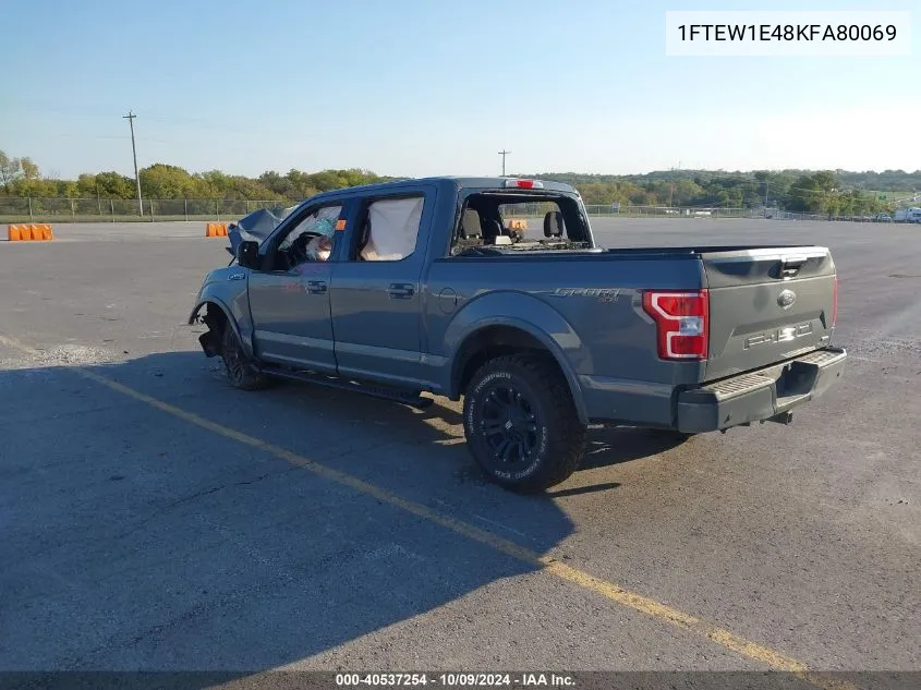 2019 Ford F150 Supercrew VIN: 1FTEW1E48KFA80069 Lot: 40537254