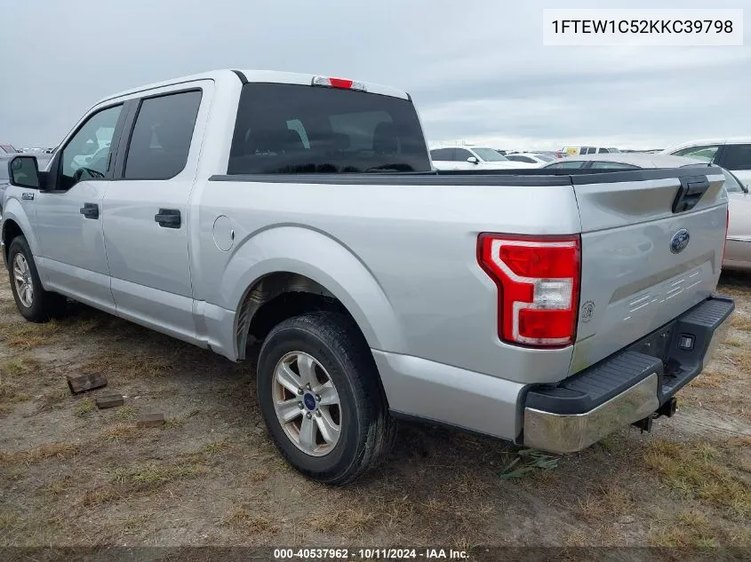 2019 Ford F-150 Xlt VIN: 1FTEW1C52KKC39798 Lot: 40537962