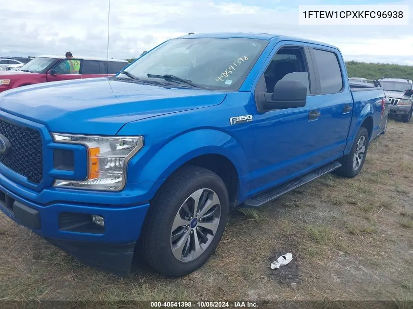 2019 Ford F-150 Xl VIN: 1FTEW1CPXKFC96938 Lot: 40541398