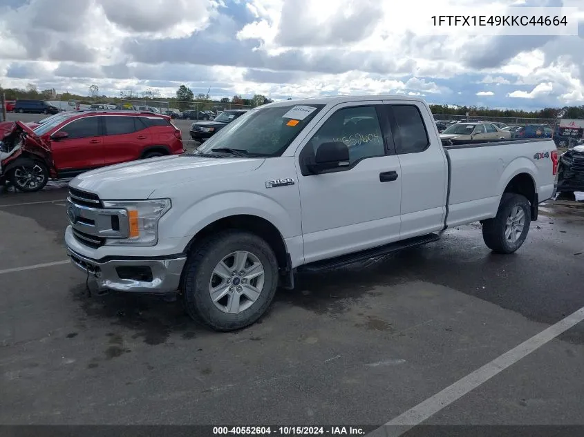 2019 Ford F-150 Xlt VIN: 1FTFX1E49KKC44664 Lot: 40552604