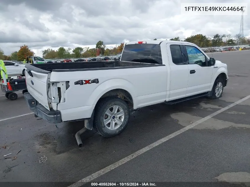 2019 Ford F-150 Xlt VIN: 1FTFX1E49KKC44664 Lot: 40552604