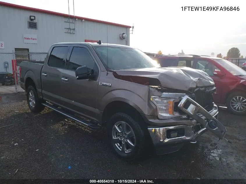 2019 Ford F-150 Xlt VIN: 1FTEW1E49KFA96846 Lot: 40554310