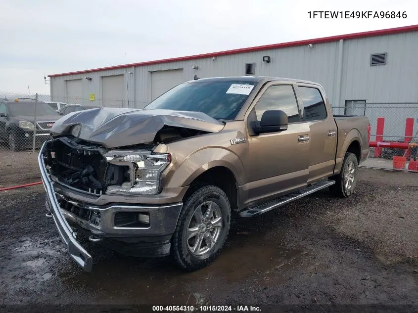 2019 Ford F-150 Xlt VIN: 1FTEW1E49KFA96846 Lot: 40554310