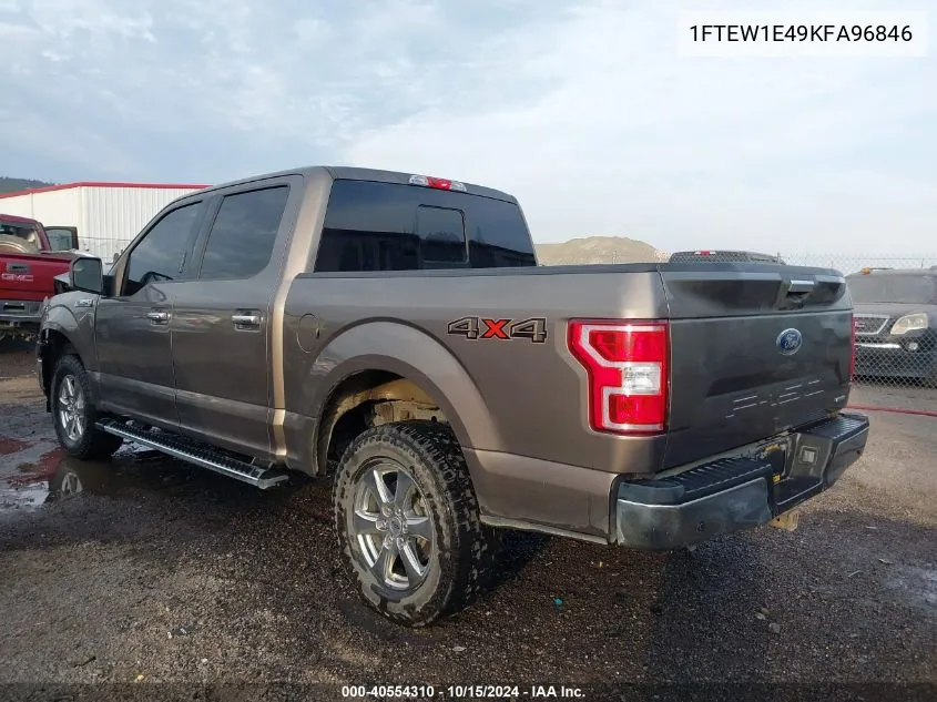 2019 Ford F-150 Xlt VIN: 1FTEW1E49KFA96846 Lot: 40554310