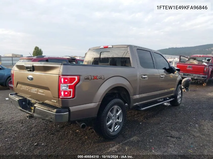 2019 Ford F-150 Xlt VIN: 1FTEW1E49KFA96846 Lot: 40554310