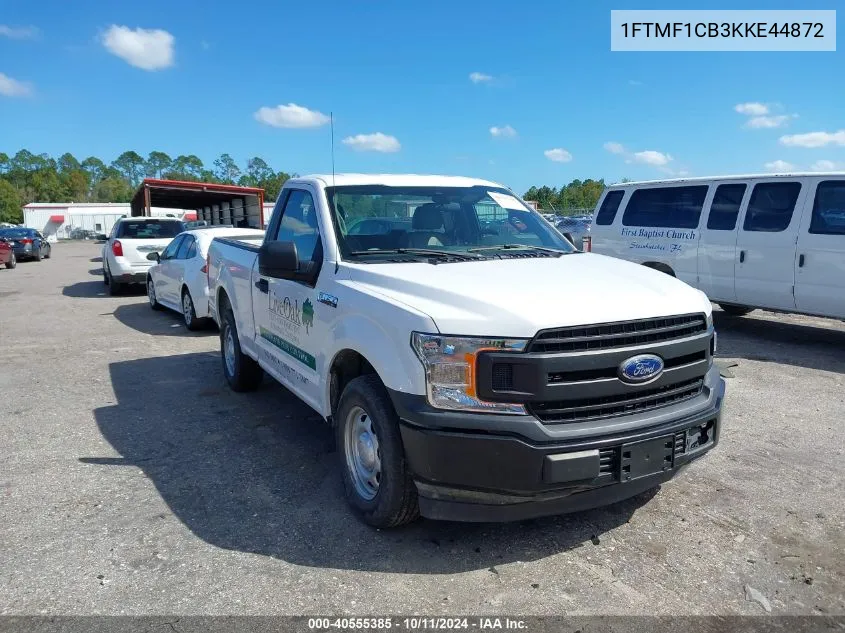 2019 Ford F-150 Xl VIN: 1FTMF1CB3KKE44872 Lot: 40555385