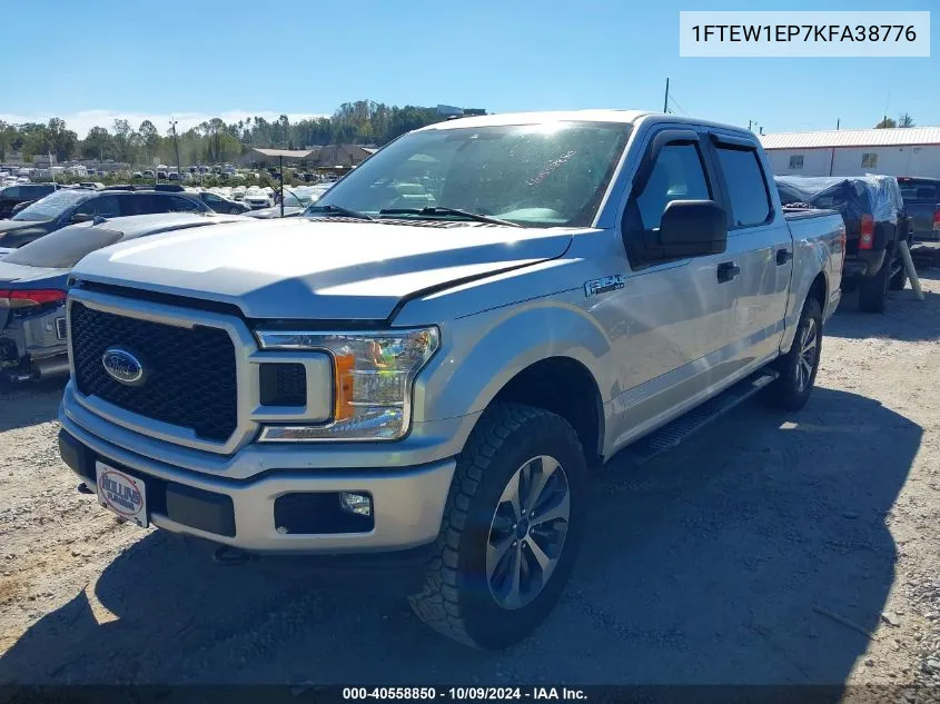 2019 Ford F-150 Xl VIN: 1FTEW1EP7KFA38776 Lot: 40558850