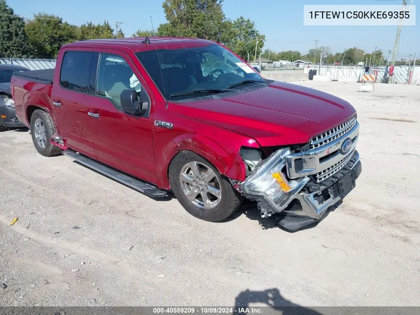 2019 Ford F-150 Xlt VIN: 1FTEW1C50KKE69355 Lot: 40559209