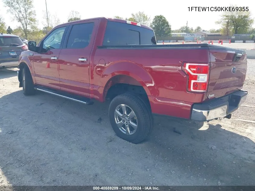 2019 Ford F-150 Xlt VIN: 1FTEW1C50KKE69355 Lot: 40559209