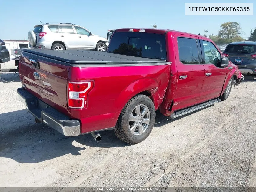 2019 Ford F-150 Xlt VIN: 1FTEW1C50KKE69355 Lot: 40559209