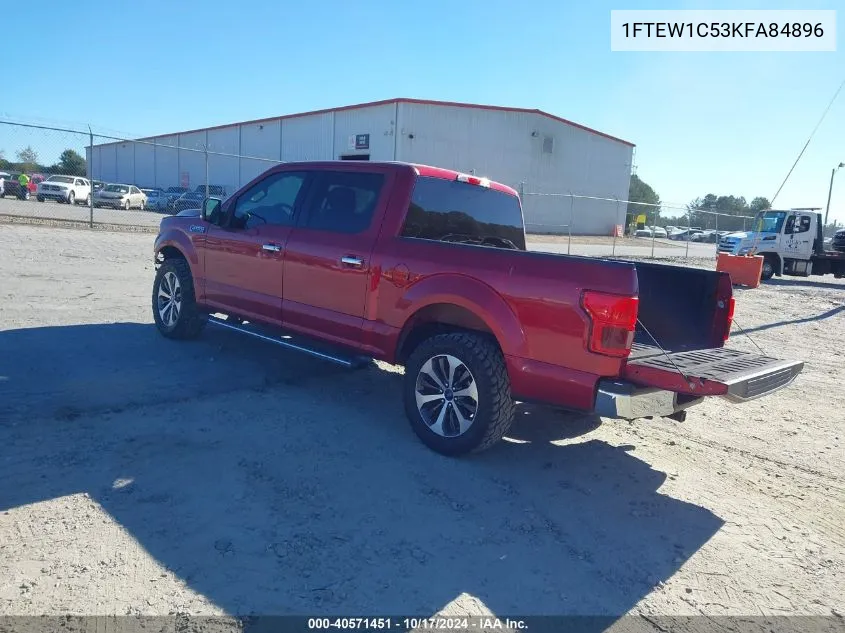 2019 Ford F-150 Xlt VIN: 1FTEW1C53KFA84896 Lot: 40571451