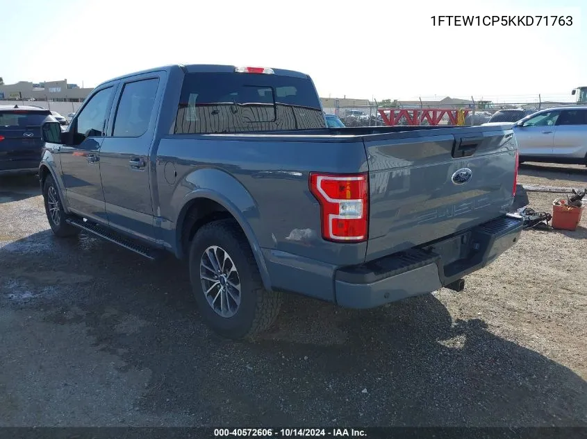 2019 Ford F-150 Xlt VIN: 1FTEW1CP5KKD71763 Lot: 40572606