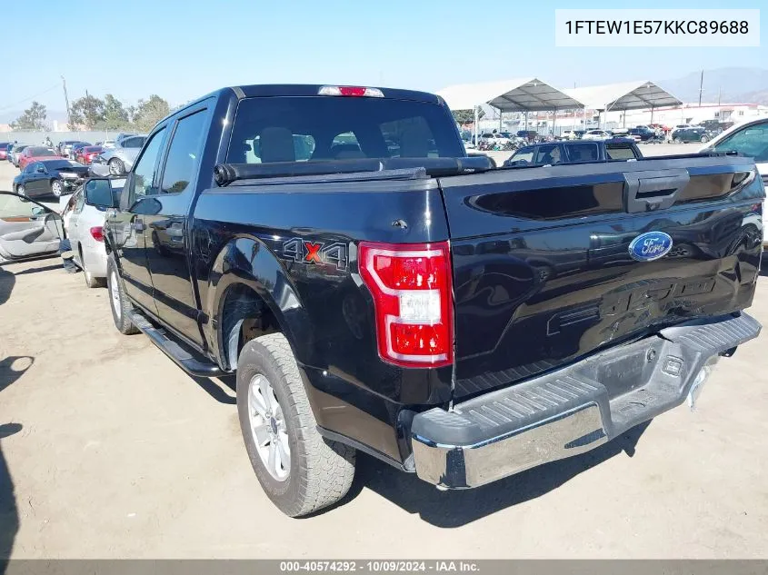 2019 Ford F-150 Xlt VIN: 1FTEW1E57KKC89688 Lot: 40574292