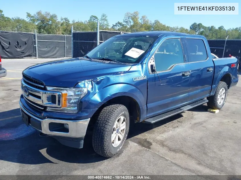 2019 Ford F-150 Xlt VIN: 1FTEW1E41KFD35130 Lot: 40574662