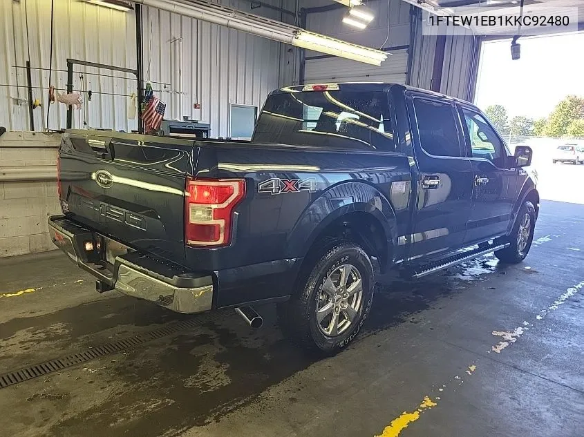 2019 Ford F-150 Xlt VIN: 1FTEW1EB1KKC92480 Lot: 40578224